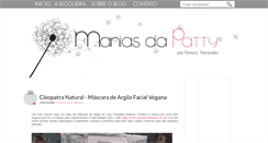 Desktop Screenshot of maniasdapatty.com